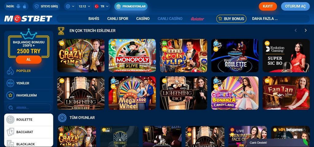 Aplicativo Mostbet para Android e iPhone